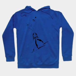 Lonely shy boy walking Hoodie